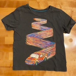 Vibrant race car graphic tee